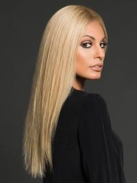 Long Blonde Straight Human Hair Wig – Durable & Natural Look