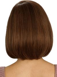 Affordable Silk Top Wig – Auburn Chin Length Bob in Human Hair