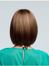 10" Brown Fashion Bob Human Hair Wigs – Stylish Colored Hair