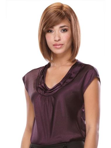 11 Inch Auburn Bob Wig – Straight Chin Length Remy Human Hair