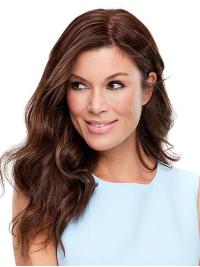 Really Long Auburn Human Hair Wigs with Mono Top for Hairstyles