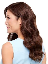 Really Long Auburn Human Hair Wigs with Mono Top for Hairstyles