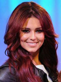 20" Long Wavy Human Hair Wig – Red Mono Wigs Online Without Bangs