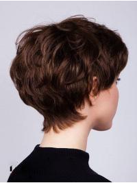 Women’s Short Boycut Wig – Capless Wavy Remy Human Hair