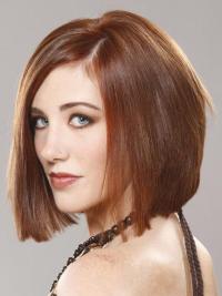 12" Fashion Short Straight Bob Wig – Remy Human Hair Lace Front