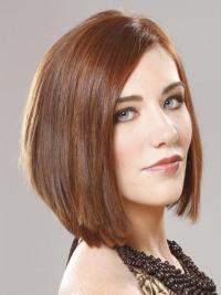 12" Fashion Short Straight Bob Wig – Remy Human Hair Lace Front