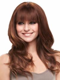 Best Auburn Straight Wig – Long Remy Human Hair with Bangs