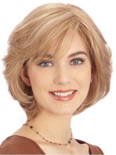 10 Inch Straight Blonde Wig – Stylish Short Human Hair for Women