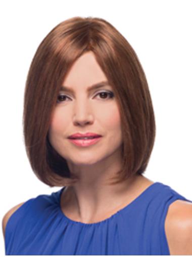 100% Hand-Tied Natural Hair Wigs Short – Sleek Chin Length Bobs
