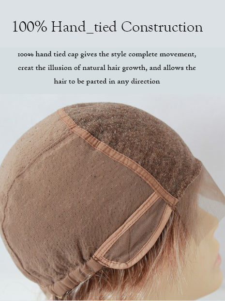 Blonde Human Hair Bobs Wig – Natural Style For Women