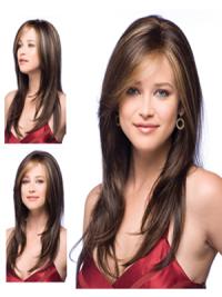 Auburn Layered Long Wig – New Fine Remy Human Hair, Natural Look