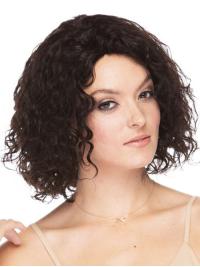12" Brown Curly Human Hair Wig – Real Hair Hairstyles
