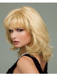 Chin Length Blonde Layered Human Hair Wig – Capless Design
