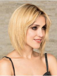 12" Blonde Bob Wigs – Human Hair Short Style for Ladies