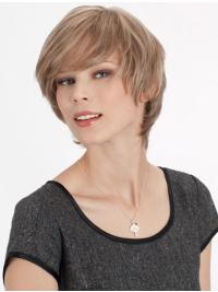 Brown 8 Inch Layered Top Wig – Real Human Hair Short Style