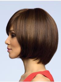 10" Incredible Brown Bob Human Hair Wig – Fashion Short Style