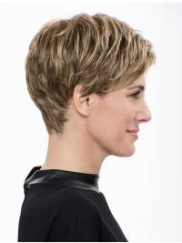 7" Blonde Women Boycut Wig – Cropped Fashion Synthetic Short
