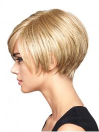 High Quality Short Blonde Bob Wig – Straight 100% Human Hair