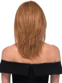 12" Blonde Straight Human Hair Wig – Chin Length, Layered