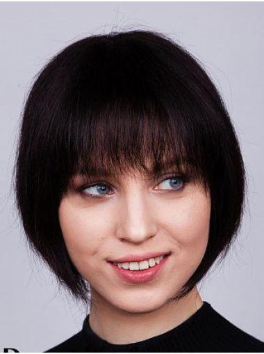 10" Straight Bob Wig – Remy Human Hair, Female Lace Front
