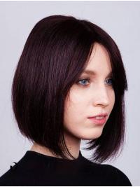 12" Straight Bob Wig – Remy Human Hair, Amazing Lace Front Design