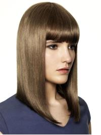 Shoulder Length Straight Human Hair Wigs – Budget Friendly