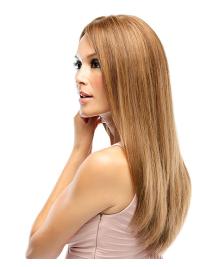 Straight Auburn Layered Wig – Human Hair Lace Front Available Online