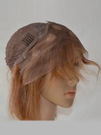 Auburn Straight Bob Wig – Fashionable Human Hair with Cap Design