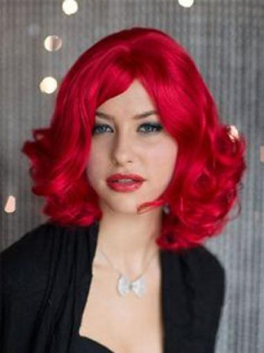 Red Shoulder Length Real Hair Wig – Best Quality