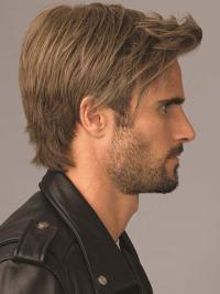 Short 8" Straight Synthetic Men’s Wig – Stylish For Young Wearers