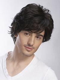 Short New Natural Hair Wigs for Men, Remy Human Hair