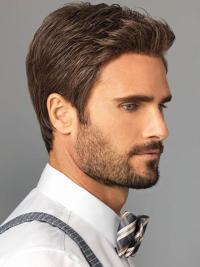 Short Straight Wigs for Men – 4" Synthetic Comfortable Fit