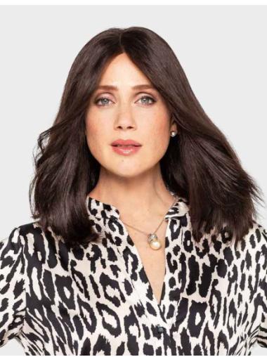 Long Straight Black Wig – 100% Hand-Tied Remy Human Hair