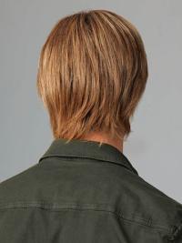 Short Human Wig for Young Men – 8 Inches, Straight Style
