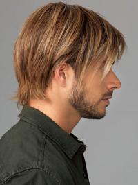 Short Human Wig for Young Men – 8 Inches, Straight Style