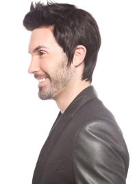 Straight Remy Human Hair Wig for Men – No Bangs Style