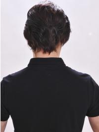 High Quality 8 Inch Straight Lace Front Wig for Men – Human Hair