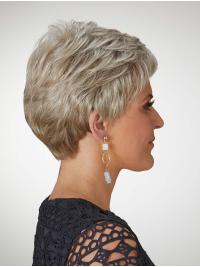 Women's 4 Inch Straight Synthetic Cropped Wigs Lace Front