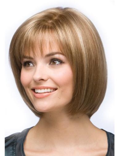 Best 10" Bob Wigs – Blonde Straight Synthetic Wigs
