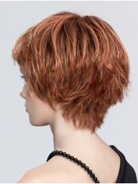 Ladies 6 Inch Wavy Synthetic Wig Short Style with Bangs