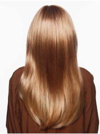 Layered Blonde Synthetic Wig Long Wavy Monofilament Style
