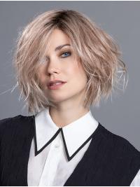 Auburn Wavy Bob Synthetic Wig - Gorgeous Chin Length For Women