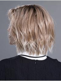 Auburn Wavy Bob Synthetic Wig - Gorgeous Chin Length For Women