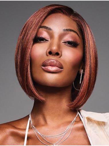 Natural Image 10" Copper Bob Wig – Straight Style for a Chic Look