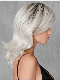 Wavy Grey Wig for Synthetic Hair – Capless Design Available