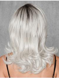 Wavy Grey Wig for Synthetic Hair – Capless Design Available