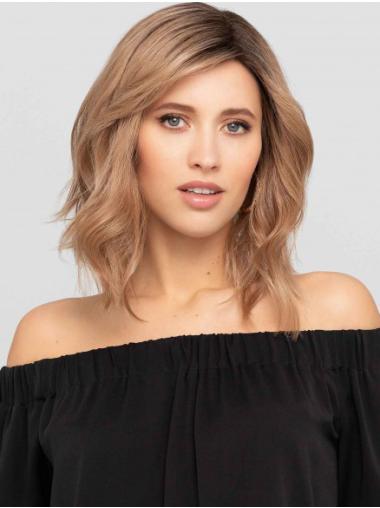 Human Hair Auburn Wig Straight Lace Front Mono Cap