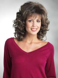 Women Curly Wig with Bangs Synthetic Popular Style