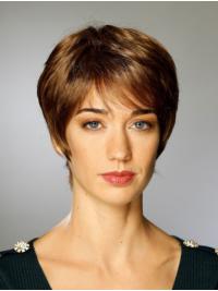 Short Synthetic Boycuts Wig Sassy 100% Hand-Tied Cap