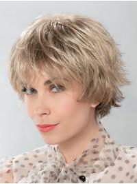 Natural Look Blonde Synthetic Bob Wig Straight Short